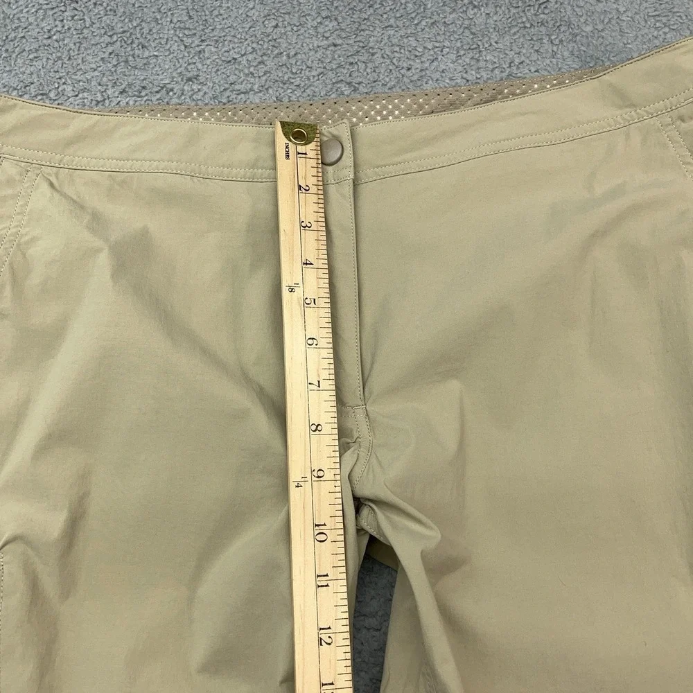 LL Bean Nylon Hiking Pants Women 39x30 Cargo Trail Stretch Water Resistant UPF50